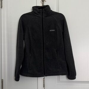Columbia Black Full-Zip Teddy Jacket